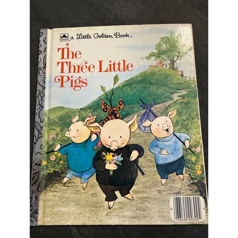 Vintage‎ 1973 The Three Little Pigs Little Golden Book Elizabeth Ross RO Fry